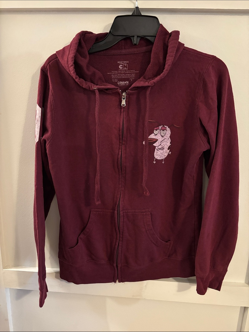 Courage the Cowardly Dog Zip-Up Hoodie